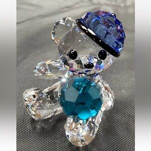 Swarovski crystal kris bear let’s play ball figurine